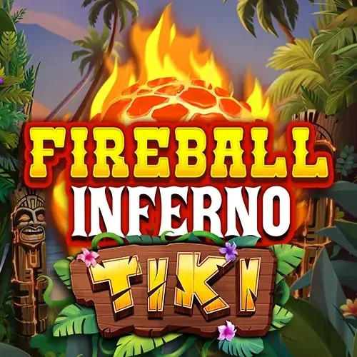 Fireball Inferno Tiki by NetEnt, showcased at jacksscasino.com – game logo