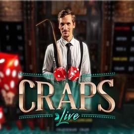 Live Craps slot logo by Evolution at Jack`s Casino