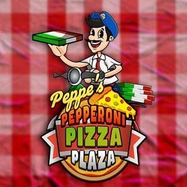 Peppe’s Pepperoni Pizza Plaza slot logo by Pragmatic Play at Jack`s Casino